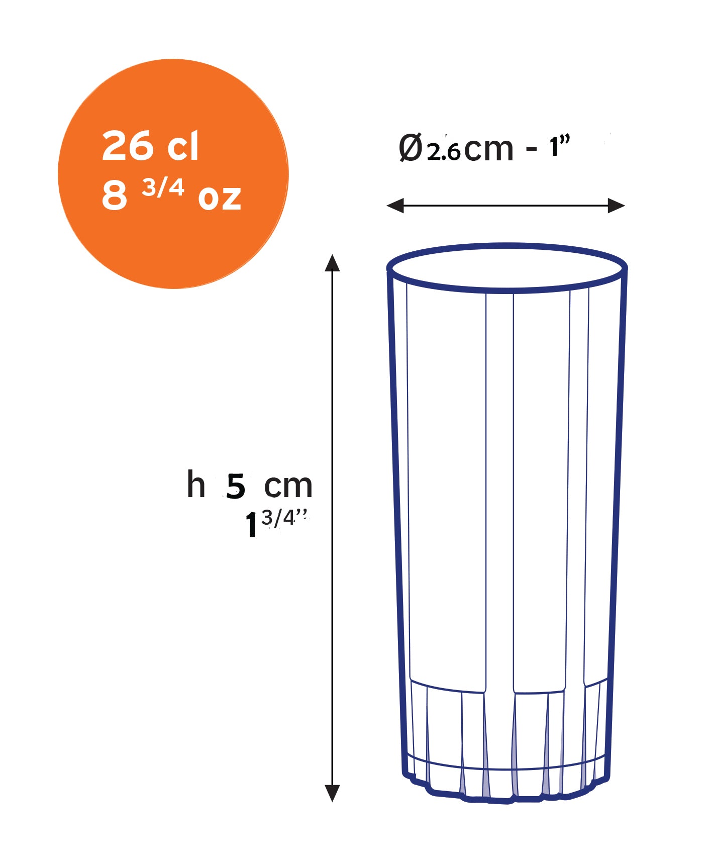 Jazz - 12 Pcs Cocktail Glass Set, Highball and Old Fashioned glass 26cl