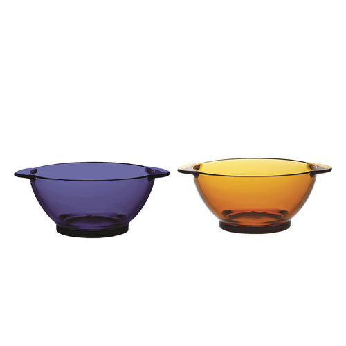 Duralex Lys Set of Six Bowl with Handles 51cl -Saphir and Amber