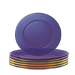 Duralex Canada | Tough Tempered Glassware Duralex Lys Amber & Sapphire Glass Plates – Set of 6 (3x each) – 23cm Duralex Lys Amber & Sapphire Glass Plates – Set of 6 (3x each) – 23cm