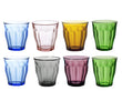 Duralex Canada | Tough Tempered Glassware Picardie Mixed Color Glass Tumblers (250ml, Set of 8) – Marine, Green, Pink, Amber, Grey & Plum Picardie Mixed Color Glass Tumblers (250ml, Set of 8) – Marine, Green, Pink, Amber, Grey & Plum