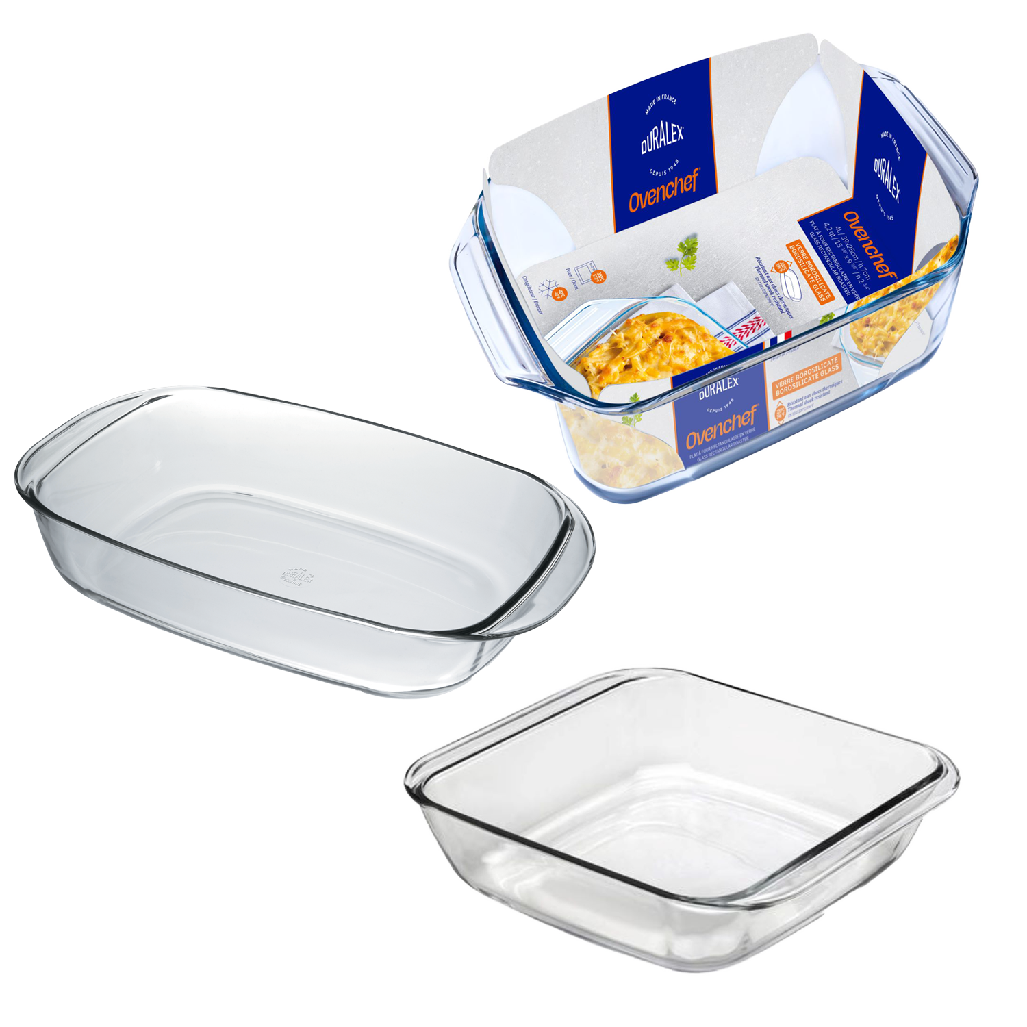 Glass Bakeware Pyrex Piece Bakeware Set Duralex Ovenchef® Square