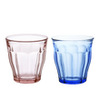 Duralex Canada | Tough Tempered Glassware Le Picardie Rose et Marine Verre 250 ml Lot de 4 Le Picardie Rose et Marine Verre 250 ml Lot de 4