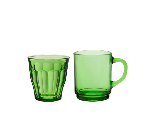 Versailles Mug & Picardie Tumbler Set – 12 Piece Matching Color Collection
