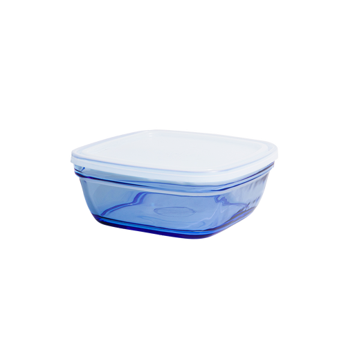 Freshbox Square Colored Storage Container with translucent lid - 17 cm 1.15L