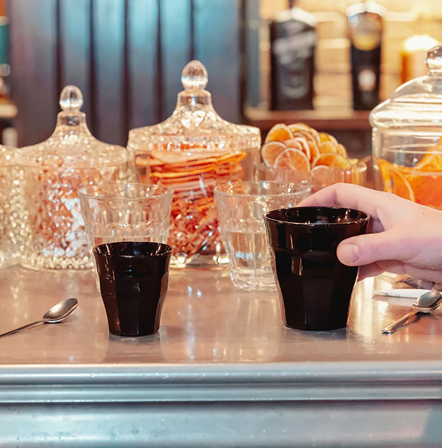 Duralex Le Picardie® Black shot glass 90 ml (Set of 6) - Made in