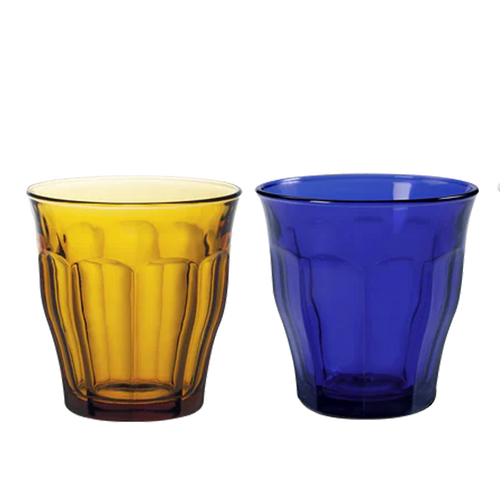 Duralex Picardie Saphir & Amber (3xea) Glass Tumblers – Set of 6 (250ml)