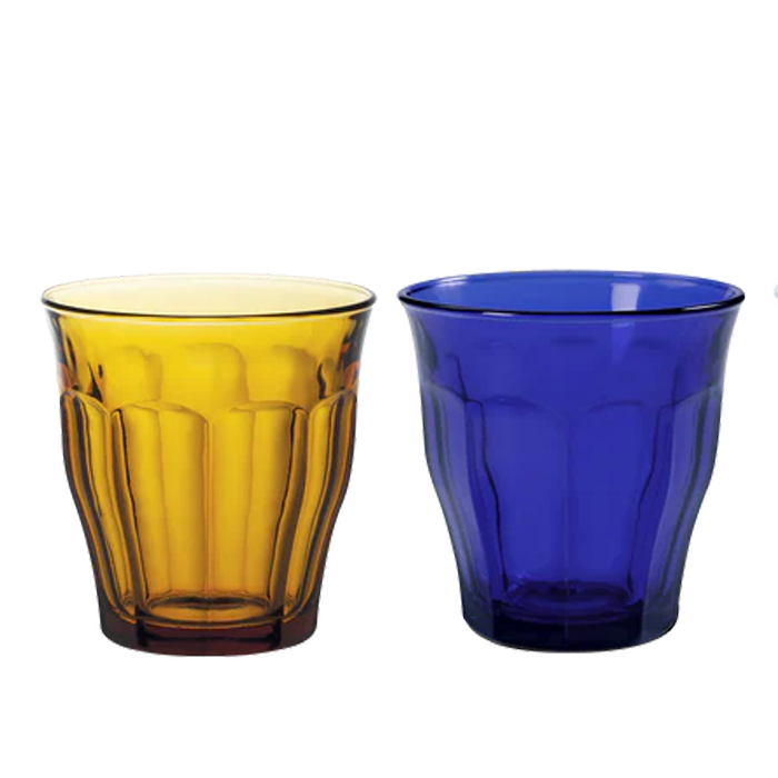 Duralex Duralex Picardie Saphir & Amber (3xea) Glass Tumblers