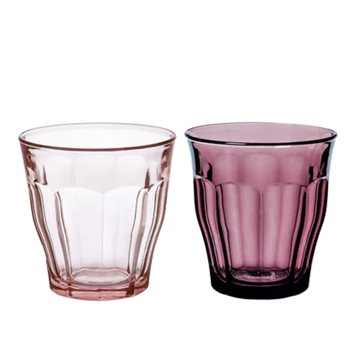 Picardie Mixed Color Tumbler Set – 250ml (4 Rose / 4 Plum)